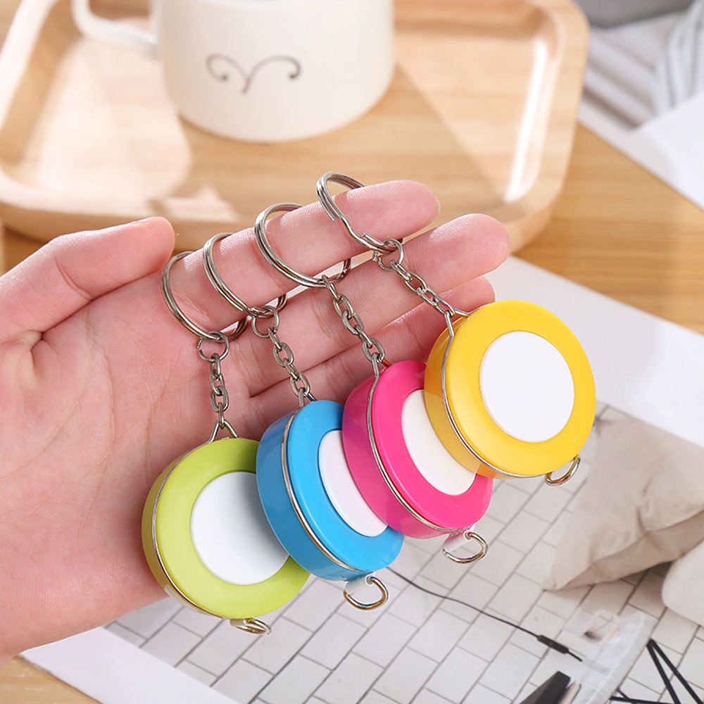 Personalized 150cm 60 Inch Blank Plastic Sublimation Keychain Tape Measure Portable Retractable Measuring Tape Accurate Markings For Home Office