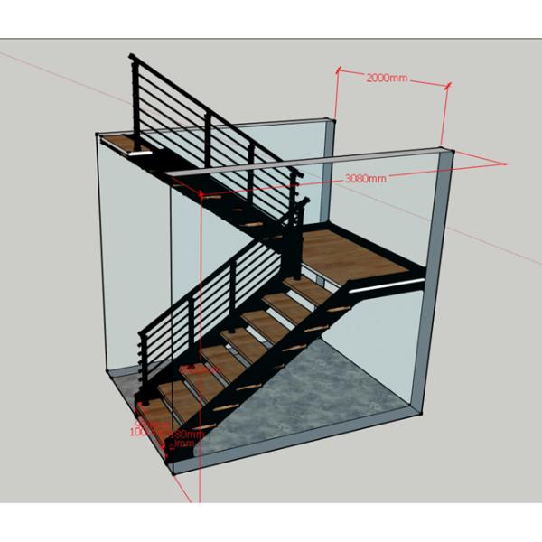 Steel Cable Stair VK70SC Aluminum Baluster Treed BeechGlass Handrail 304 Stainless Steel Carbon SteelPowder-coate