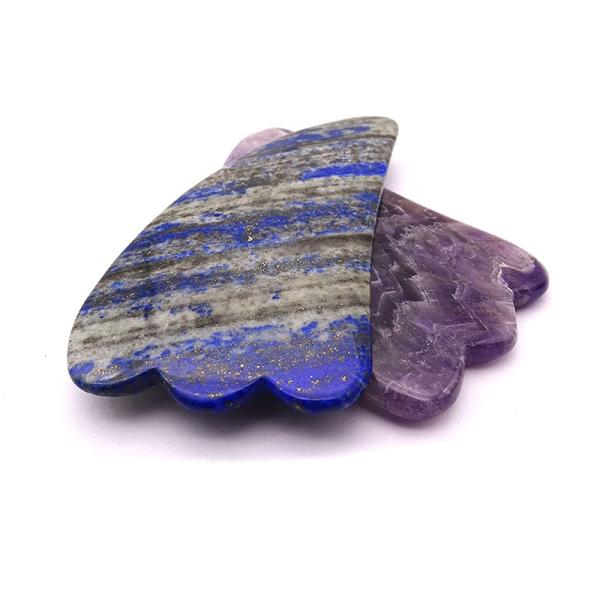 Natural Anti Aging Facial Massager Handheld for Portable Female Portable Massage Scraping Amethyst Lapis