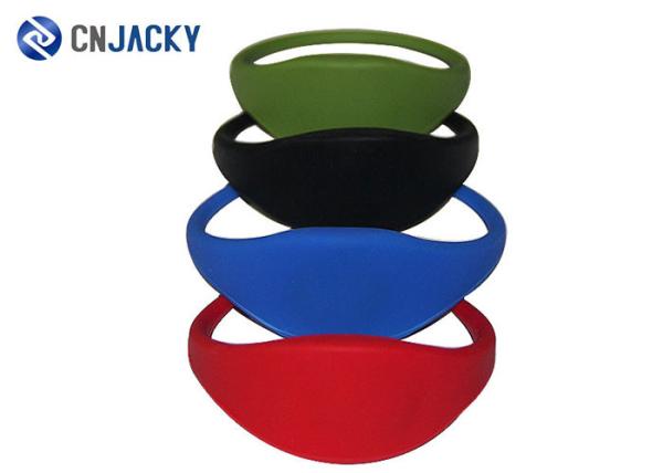 Colorful Waterproof RFID Silicone Wristband Sports Event Bracelets Anti - Static
