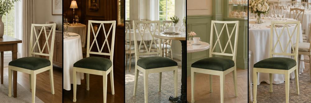 Double-x Back Upholstered Dining Chair CYC-026