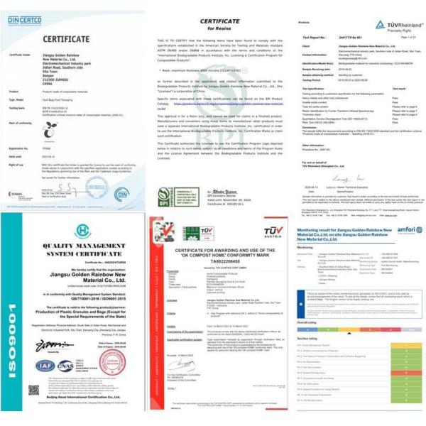 Liquid Film-Grade Packaging 100% Biodegradable and Compostable PLA Pbat Plastic Resin