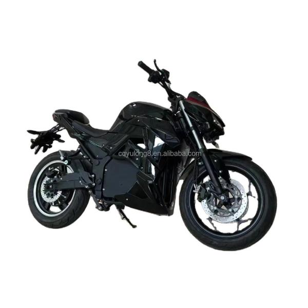 Hot 72V 3000W EEC Electric Motorcycles with Brush Motor and 110/70-17 Front Tire