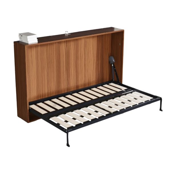 Bedroom Furniture Modern Style Functional Folding Bed Frame Desk Metal Wood Wall-mounted Murphy Bed