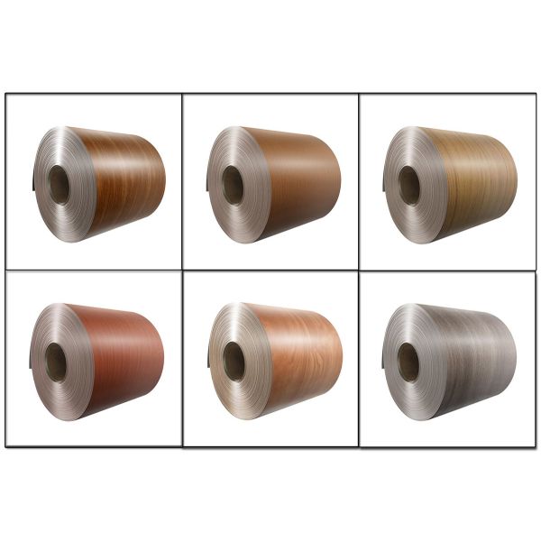 Durable Wood Grain Aluminum Coil with PVDF Coating and 20-25 Microns Front Coating for Outdoor Applications