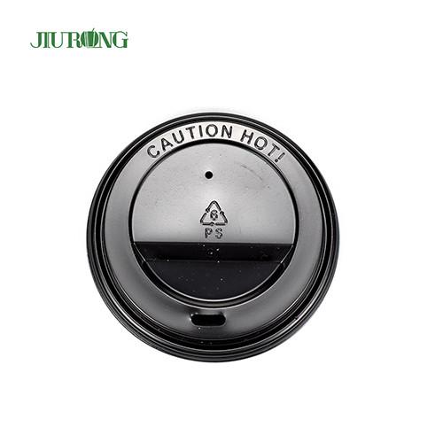 Black Brown Corrugated Disposable Paper Cup Lids ISO9001 approved