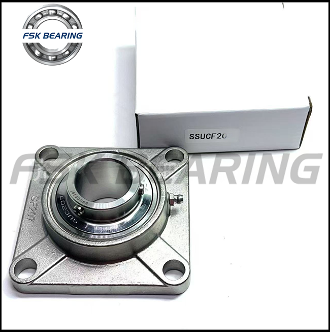 Stainless-housed SSUCFB206 Corrosion-resisted Rigidity-boosted 30*62*38.1mm Hanging-fit unit
