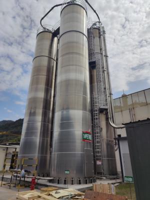 50m3-500m3 External Bulk Storage Silo Round Smooth Outside Bulk Material Storage Silos