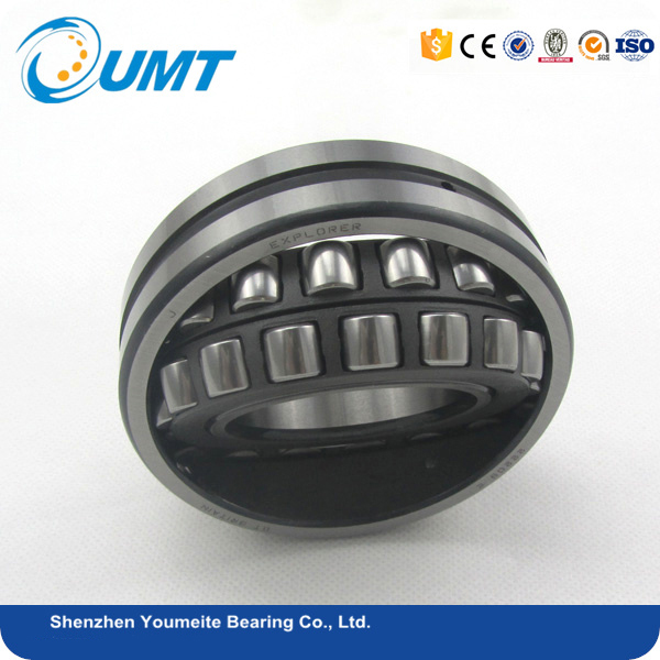 Steel cage double spherical roller bearing 22216 cc / w33 22214 cc 22210 22209