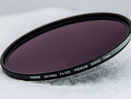 Reducing Light HD Camera Lens Filter ND1000 With Round Shape 77mm Size