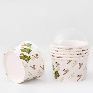 350ml Ice Cream Paper Bowl Disposable Customized Paper Dessert Bowls
