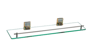 Glass shelf 85210-Square &Brass&Nickel Brush +Golde&,toughen&frosted glass&bathroom accessory&fittings&Sanitary Hardware
