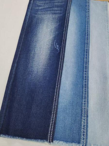 Faible rétrécissement 8,3 oz coton polyester étirement denim Tissu de tissu style 12S JSD3278 Pour les dames jeans