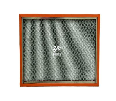 Industry Factory Semiconductor H14 H13 250℃ Glass Fiber HEPA Filter , High Temp Resistant HEPA Air Filter Panel