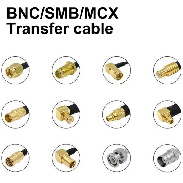 MCX Male to MCX Male Right-Angle Coaxial Cable 50 Ohm RG316