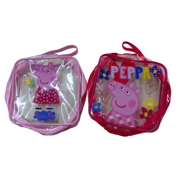 30C transparent soft cold storage PVC carrier bags with 4C printng zipper closure for Children underwear