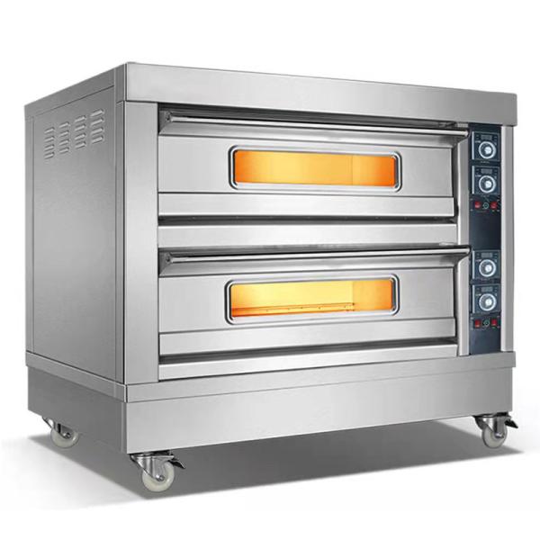 Two Deck 6 Trays Commercial Electric Oven Complete Bakery Equipment Baking Oven Bread Cake Deck Oven