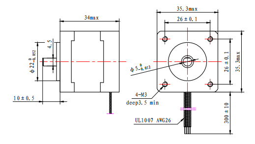 Nema 14 руки робота ATM Stepper мотора 1A 3.5V Casun высокочастотный