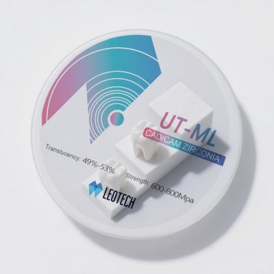 Low-Temp Sintered Zirconia Disc  ≤3-Unit Prosthesis 1150-1250 HV10 