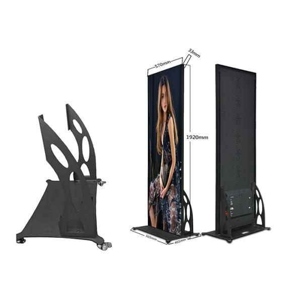 Movable Indoor Led Poster Display Screen Panels for ads in Shopping centre