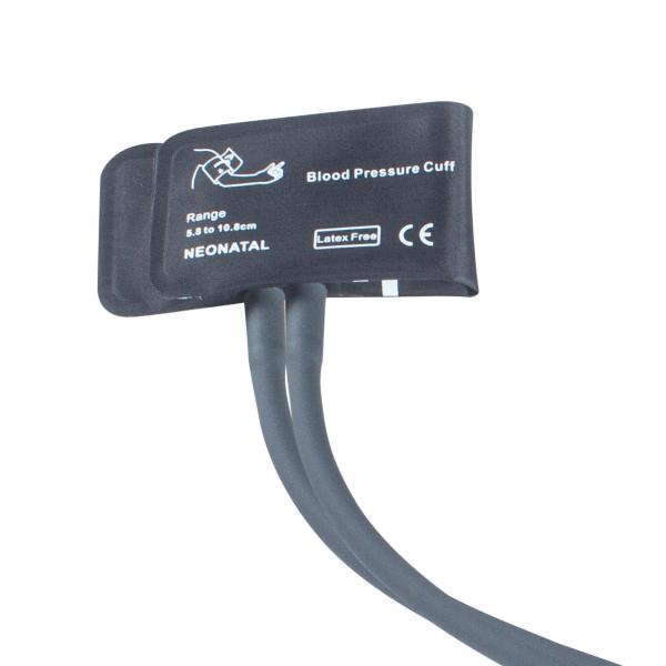 Neonate NIBP Cuff Bladderless Double Tube 5.8-10.8cm Nylon Cuff