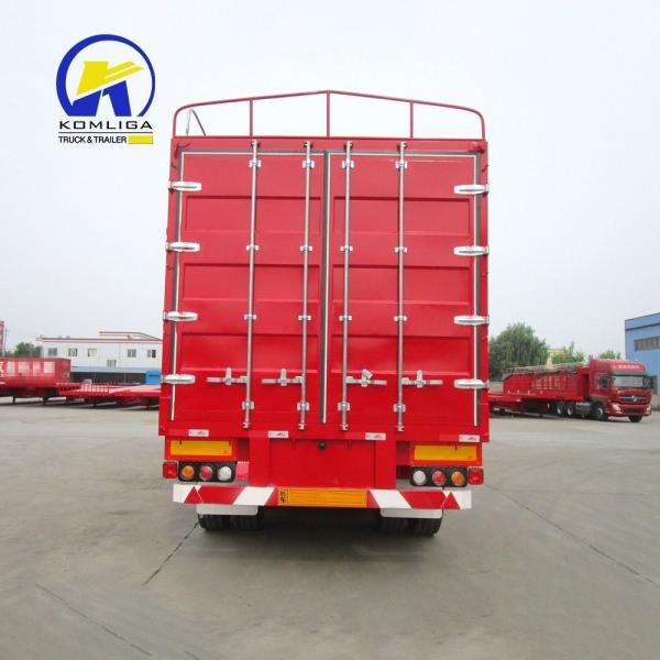 Flatbed Bicycle Cargo Trailer Stake Semi Truck Trailer with Rim 9.00*22.5 2 Axles