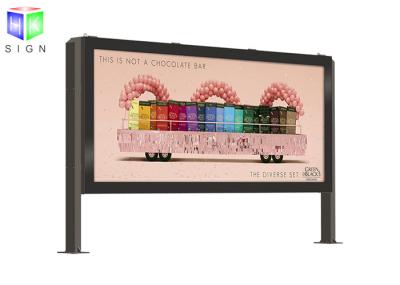 Two Sided Scrolling Lightbox Aluminum Snap Frame Outdoor Weatherproof