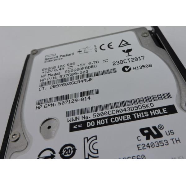 581286-B21 HP Hard Disk 581311-001 600G 10K SAS 2.5 G7 1 Year Warranty