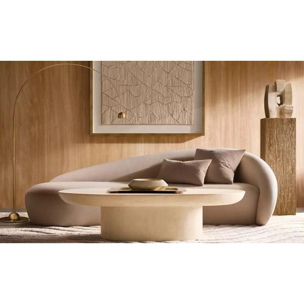 Customizable Size Modern Side Table Furniture for Living Room  white and wood coffee table