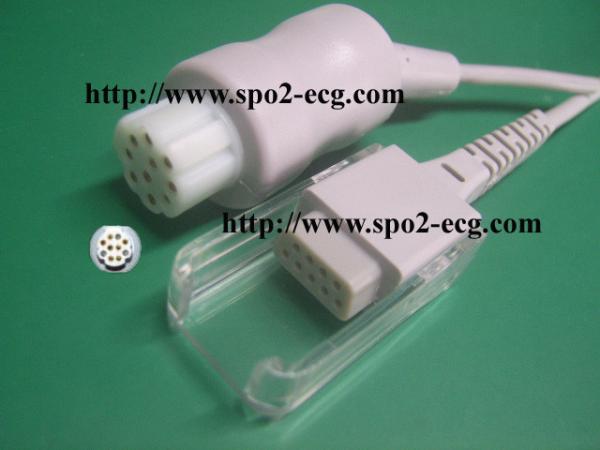 High Performance Datex Spo2 Cable DPK1 10 Pin Connector For Hodpital