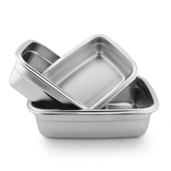Non-Toxic 304 Stainless Steel Lunch Box Resistant to Food Acids Odorless and Tasteless