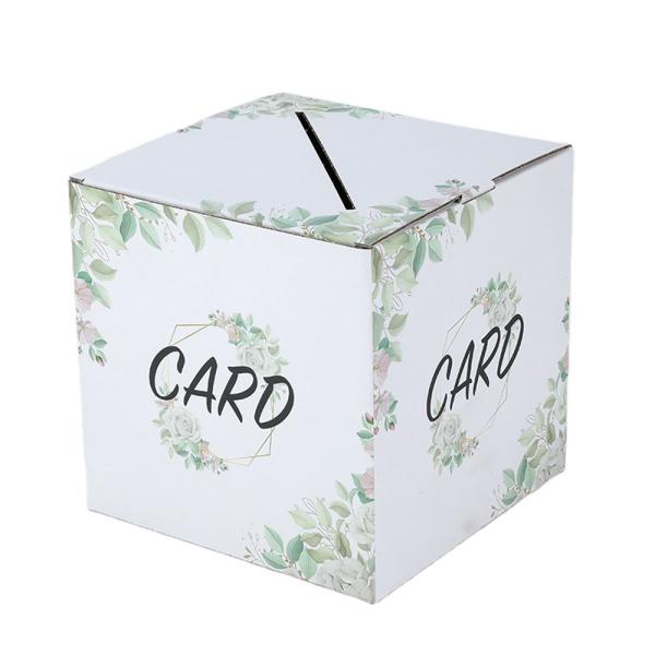 Recepción de bodas Baby shower Fiesta nupcial Favor Papel de cartón Caja de tarjetas regalo