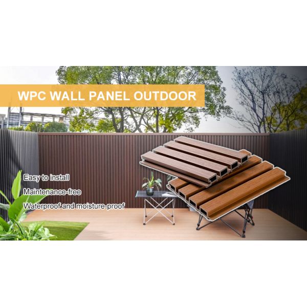 Waterproof Exterior Siding Panels WPC Wall Panels for Outdoor Use Decorative Exterior Wood Wpc Wall Cladding