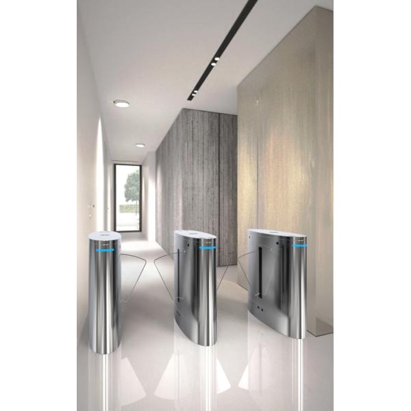 Low Noise Turnstile Swing Gate , IP54 Outdoor Flap Barrier Turnstile