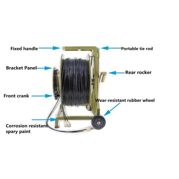 Черные наружные кабельные ролики 300M 250M 200M 150M 100m LC To LC Fiber Patch Cord Extension Cable Reel