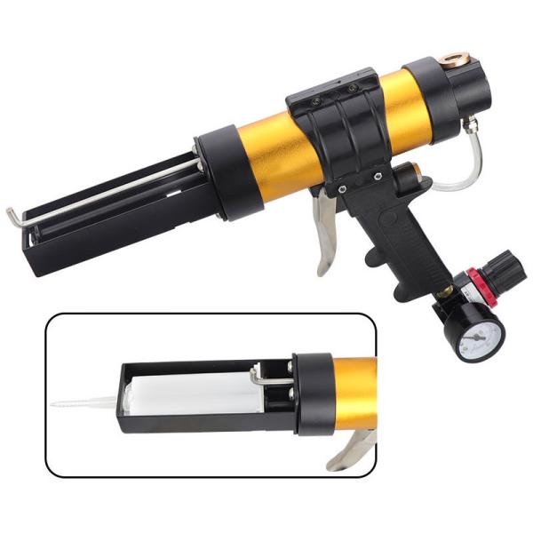 Antidrip 450ml Pneumatic Caulking Gun AB Glue Cartridge Gun With Aluminium Alloy Barrel