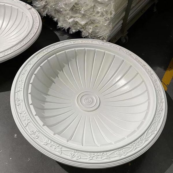 M-7203 High Density Urethane Rose Anti-Aging Precast Medallion Dome