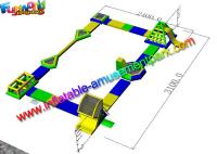 parques infláveis da água da corrediça da associação de Plato de encerado de 0.55mm