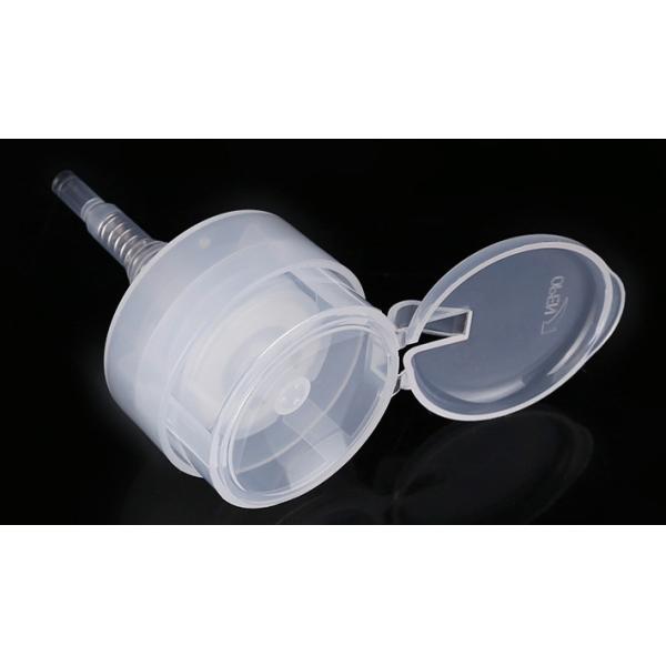 China Clamshell Makeup Remover Pump head Plastic Nail Polish Remover Pump 28/410