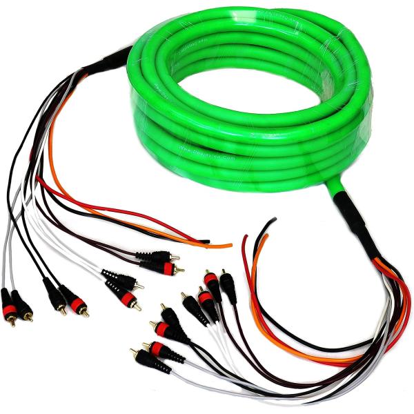 100% кислород без медного многоканального аудио 10 RCA Power Medusa кабель для профессионалов