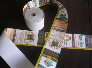 Pre-printed paper rolls OEM with various sizes available