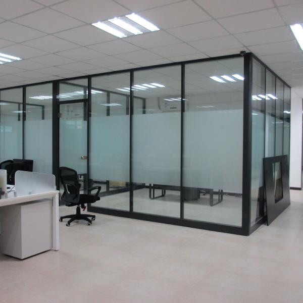 Factory Price Aluminium Dividers Tempered Glass Office Partition