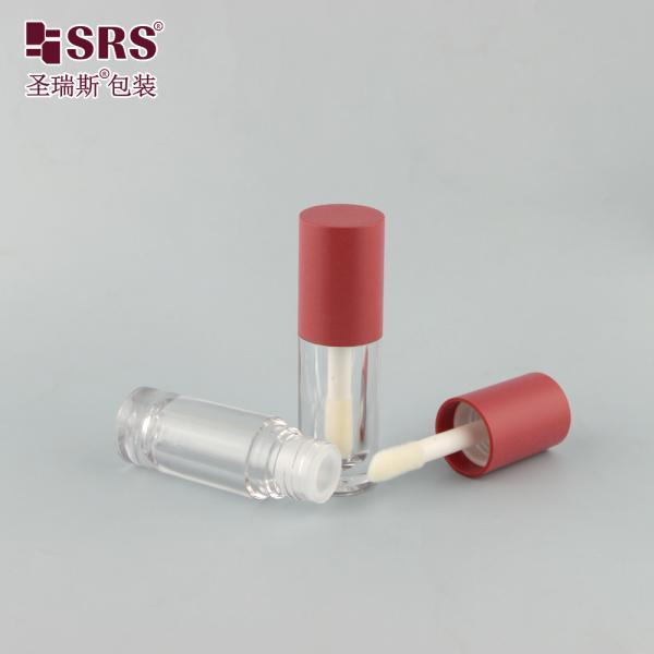 G1139 Injection Color Screw Cap Transparent Plastic Lipgloss Tube Container Customization Cute Cylinder
