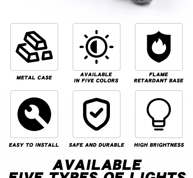 8mm Dual Color Red/Green LED Indicator Light 5V/12V AC/DC Waterproof Signal Light with Black Housing and Tail Wire Leads