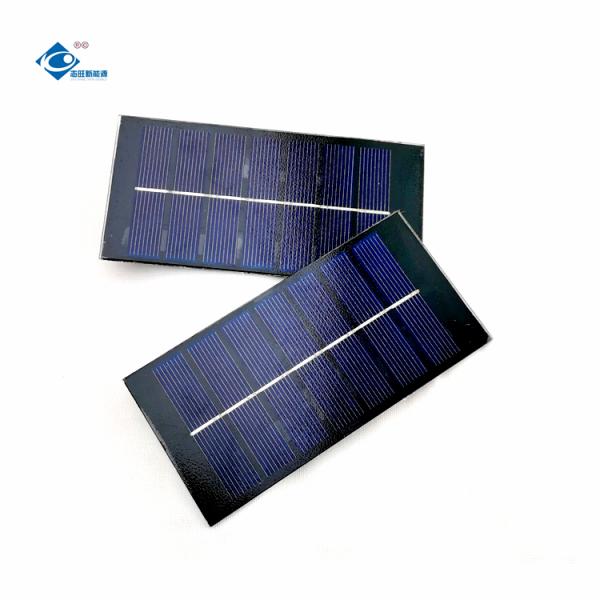 0.9W Portable Glass Solar Panel Charger ZW-11858 Poly Glass Paminated Solar Panels 3.5V 260mA