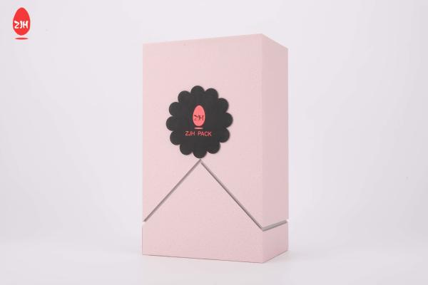 Pink Cardboard Paper Gift Wig Hair Extension Magnetic Packaging Box Premium Luxury