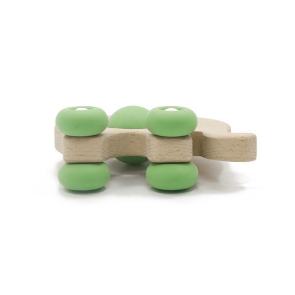 PVC Phthalate Lead Free Elephant Rattle Food Grade Silicone Car Toy