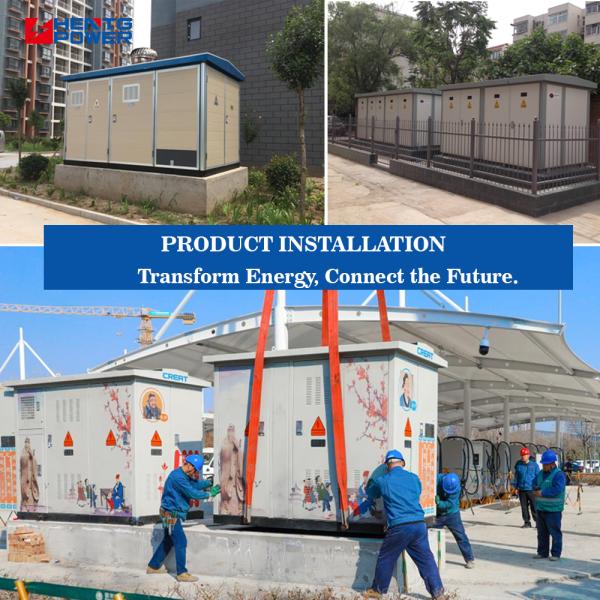 Compact Outdoor Power Station with Oil Immersed Prefabricated Substation 10KV/0.4KV