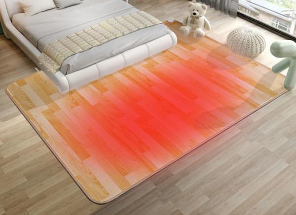 Washable Heated Rug Thermal Mat , 65Degrees Electric Rug Warmer OEM 3 Levels Control