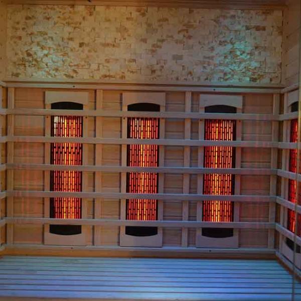 ODM Wooden Steam Commercial Infrared Sauna Room 3 Person Cedar
